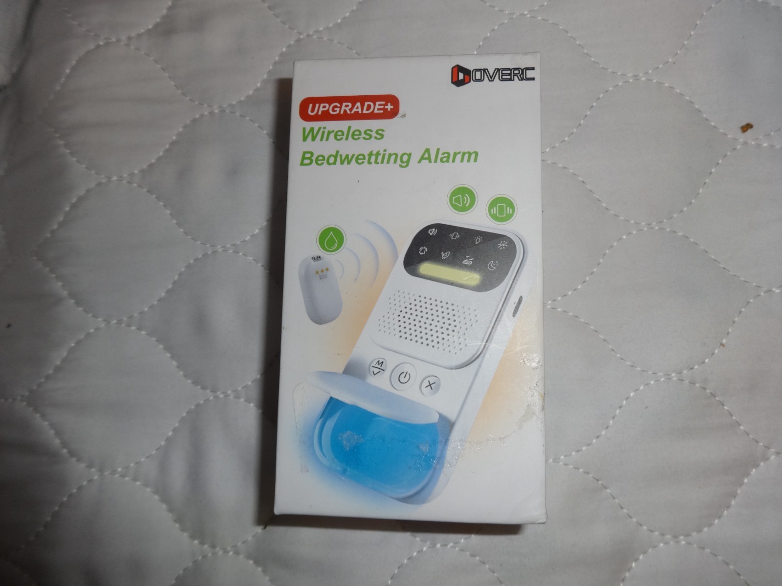 DOVERC WIRELESS BEDWETTING ALARM MULTIPLE ALERT MODES