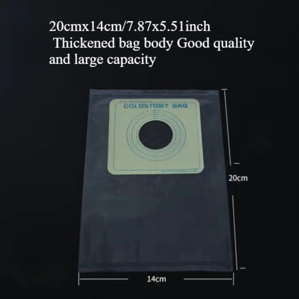 100Pcs Disposable Sticky Stoma Bag Sticky Anal Stoma Care Pouch Stool Pouch