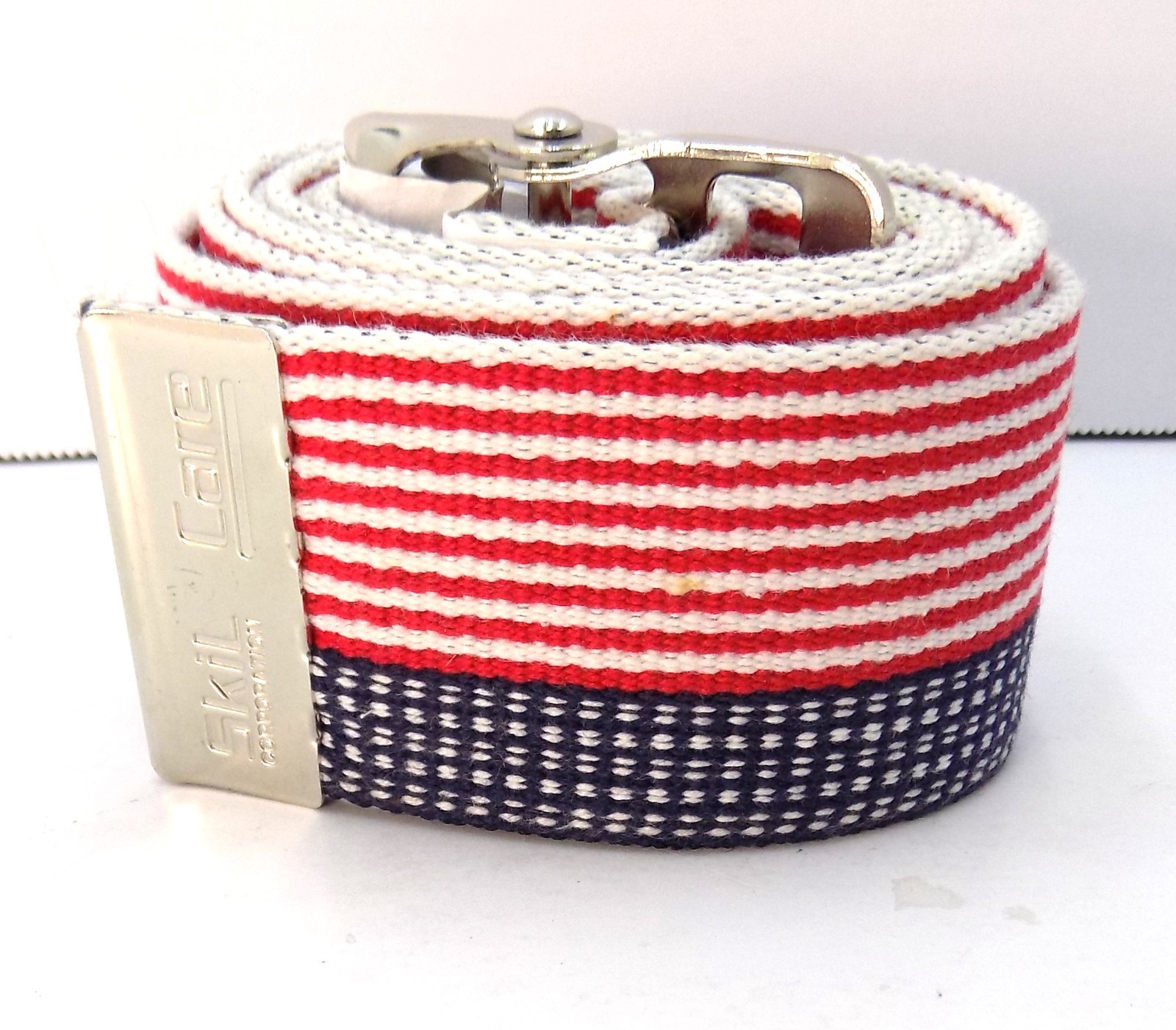 Skil Care Gait Transfer Belt 2X60 In Quick Release DELRIN Buckle Strap Patriotic