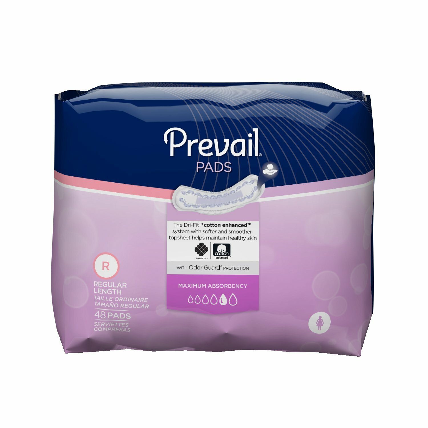 PREVAIL PADS 96 Count Regular Max Absorbency PV-916/1 Odor Gurad Air Max NEW