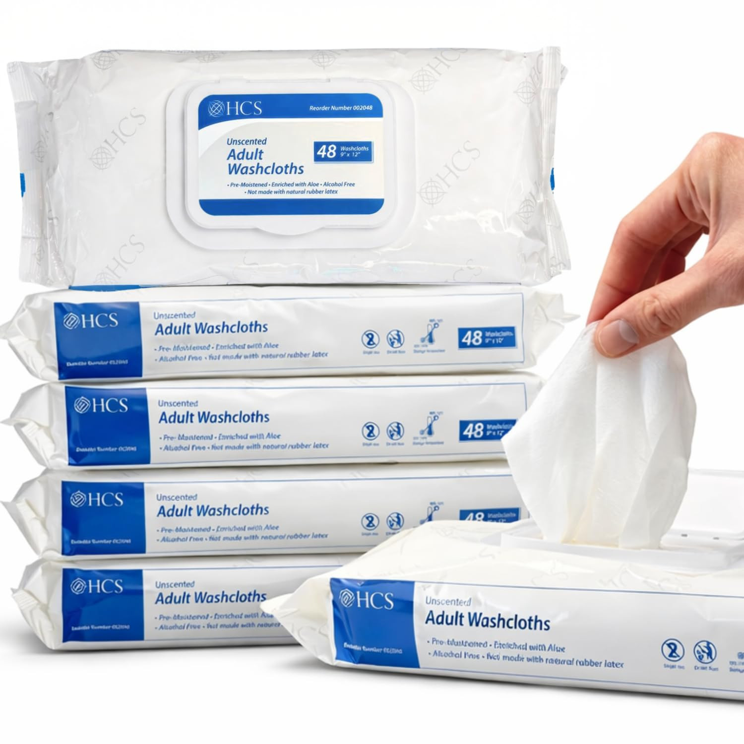 HCS Extra Large Adult Wipes – Elderly, Incontinence – Body Wet Wipes