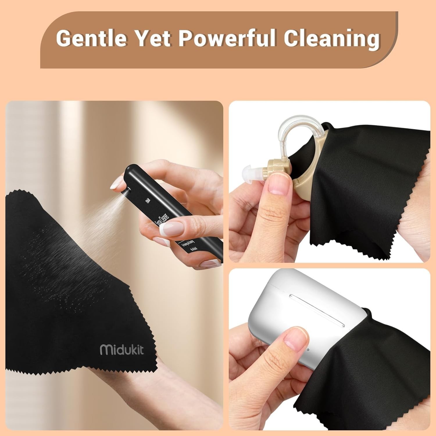 Premium Hearing Aid Cleaning Kit – Compatible with Rechargeable Hearing Aid with