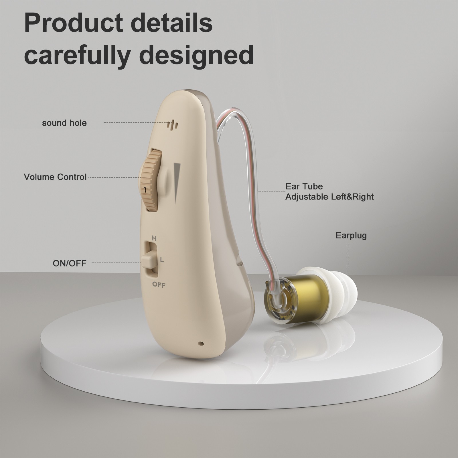 1 pair High-performance hearing AIDS suitable for the elderly with hearing loss
