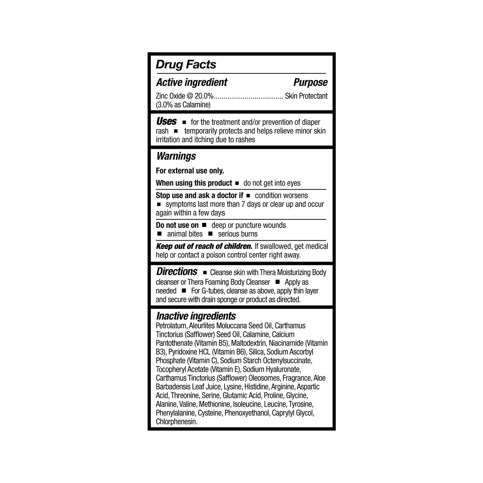 Thera Calazinc Body Shield Skin Protectant, Scented