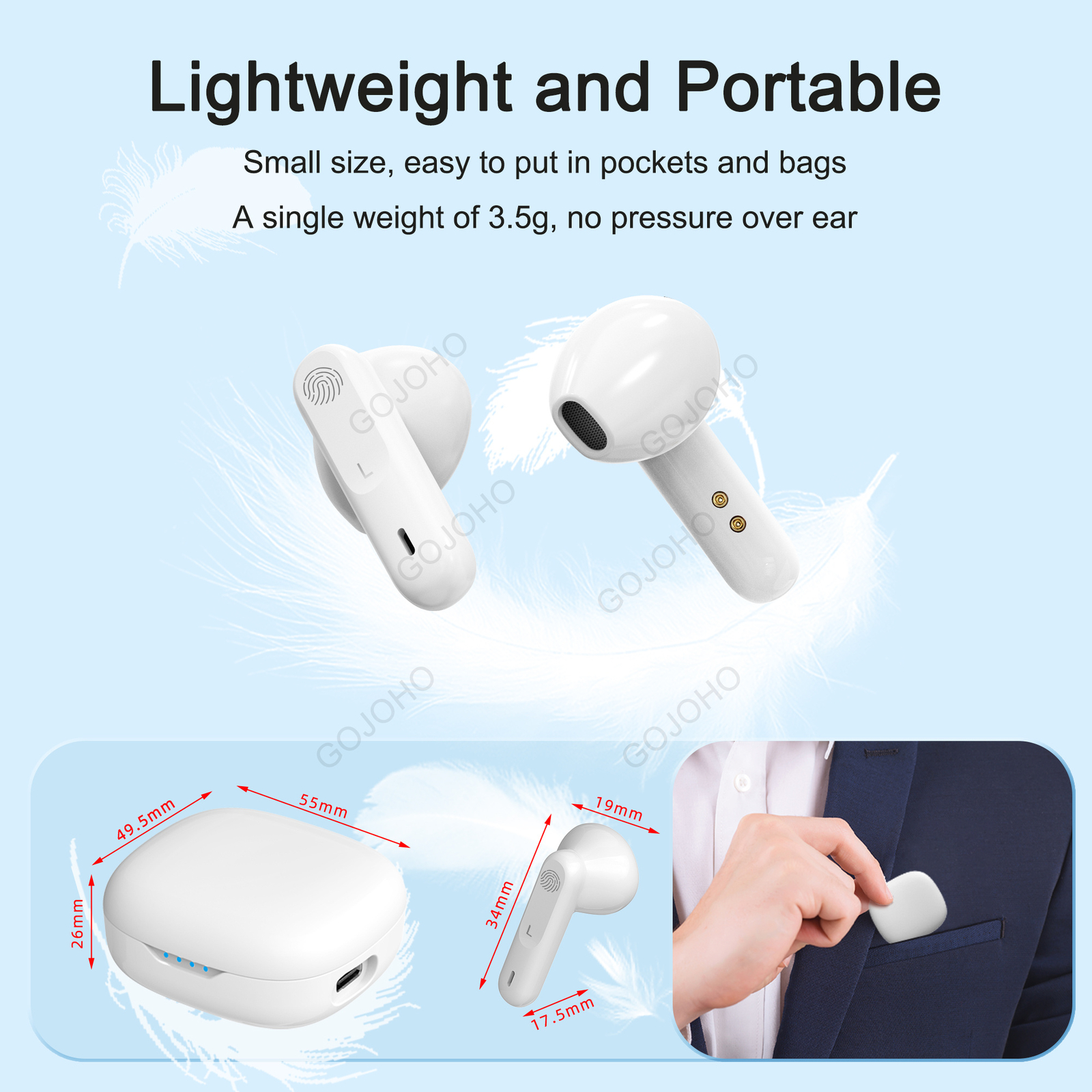 1 Pair Hearing Aids Invisible Digital ITE Ear Enhancer Voice Hearing Amplifier