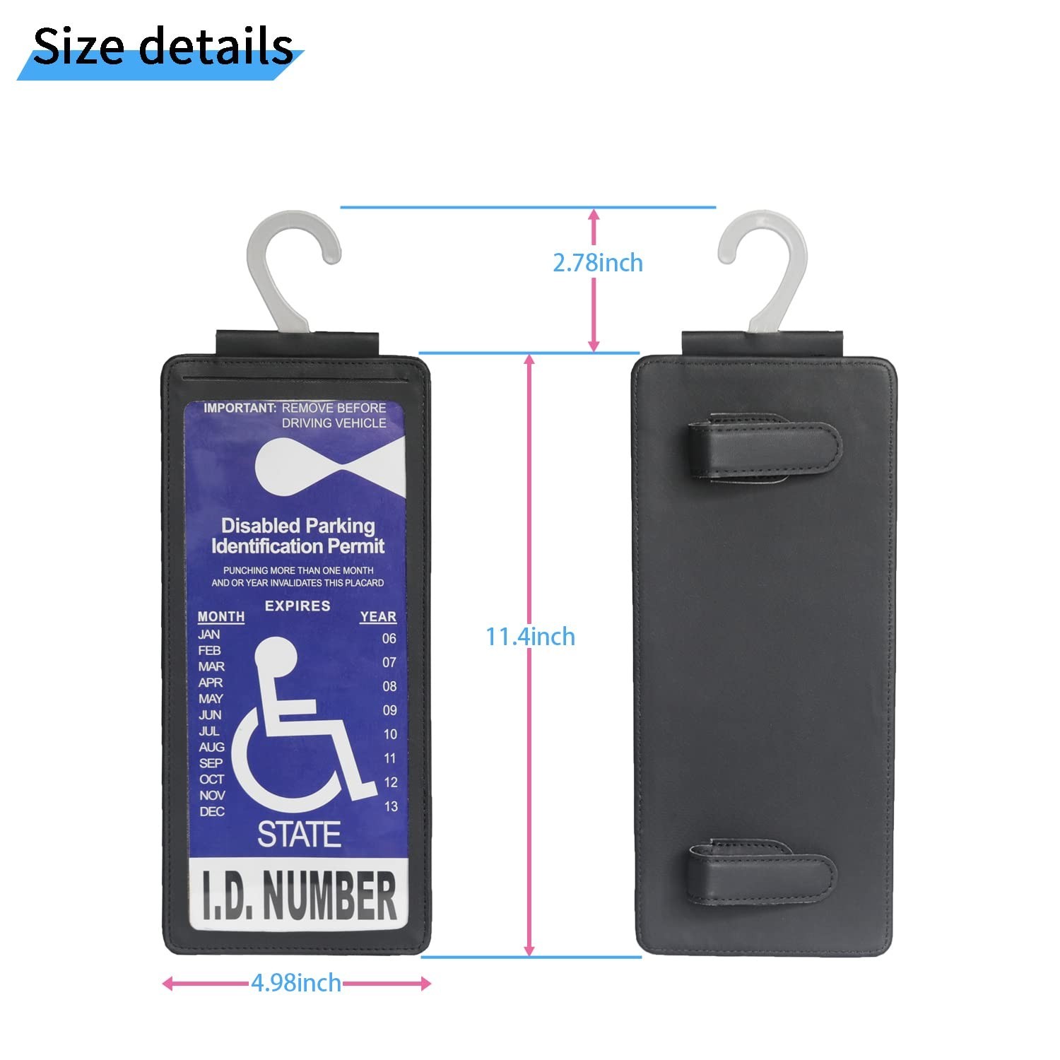 Portable Handicap Placard Holder – Ultra Transparent Disability Parking Protecto