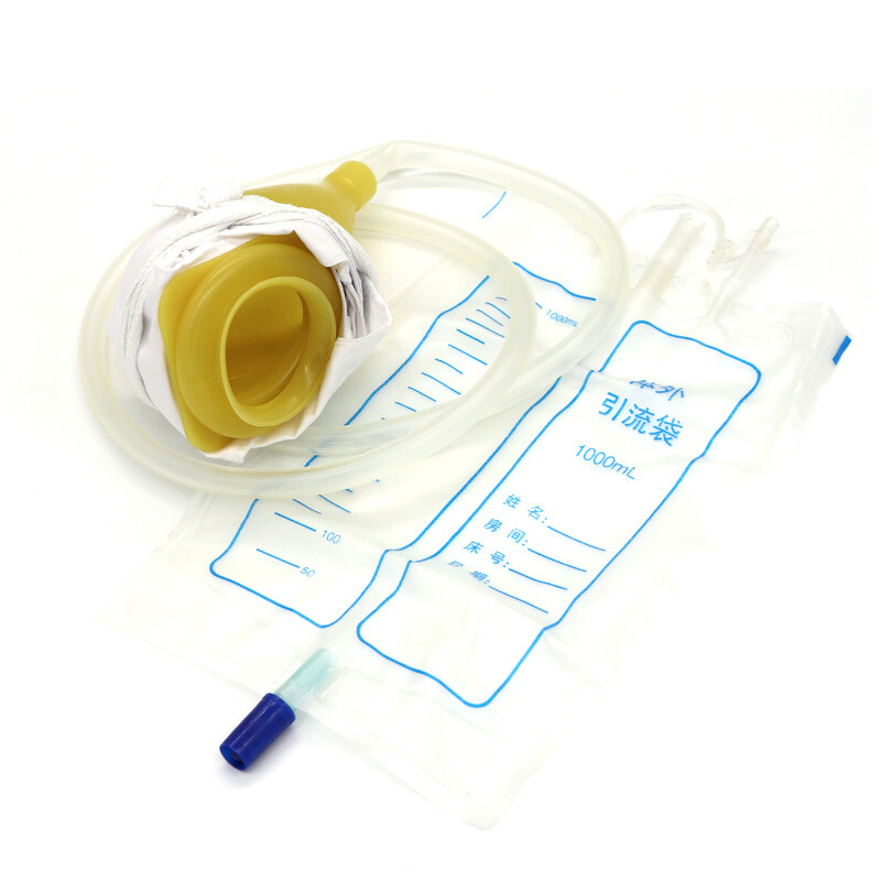 US 1000ml Male Urine Bag Urinal Pee Holder Collector Toilet Urinary Incontinent
