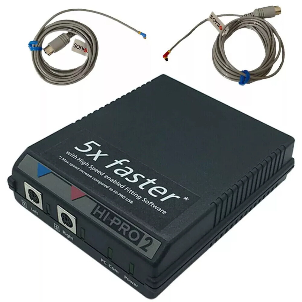 Hipro 2 Digital Hearing Aid Programmer Programming Set For Hearing Instruments