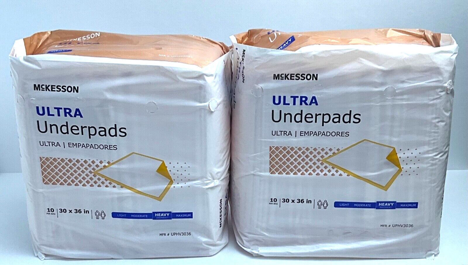 MCKESSON ULTRA HEAVY ABSORBENCY 30”X36” UNDER PADS 10 PER PACK
