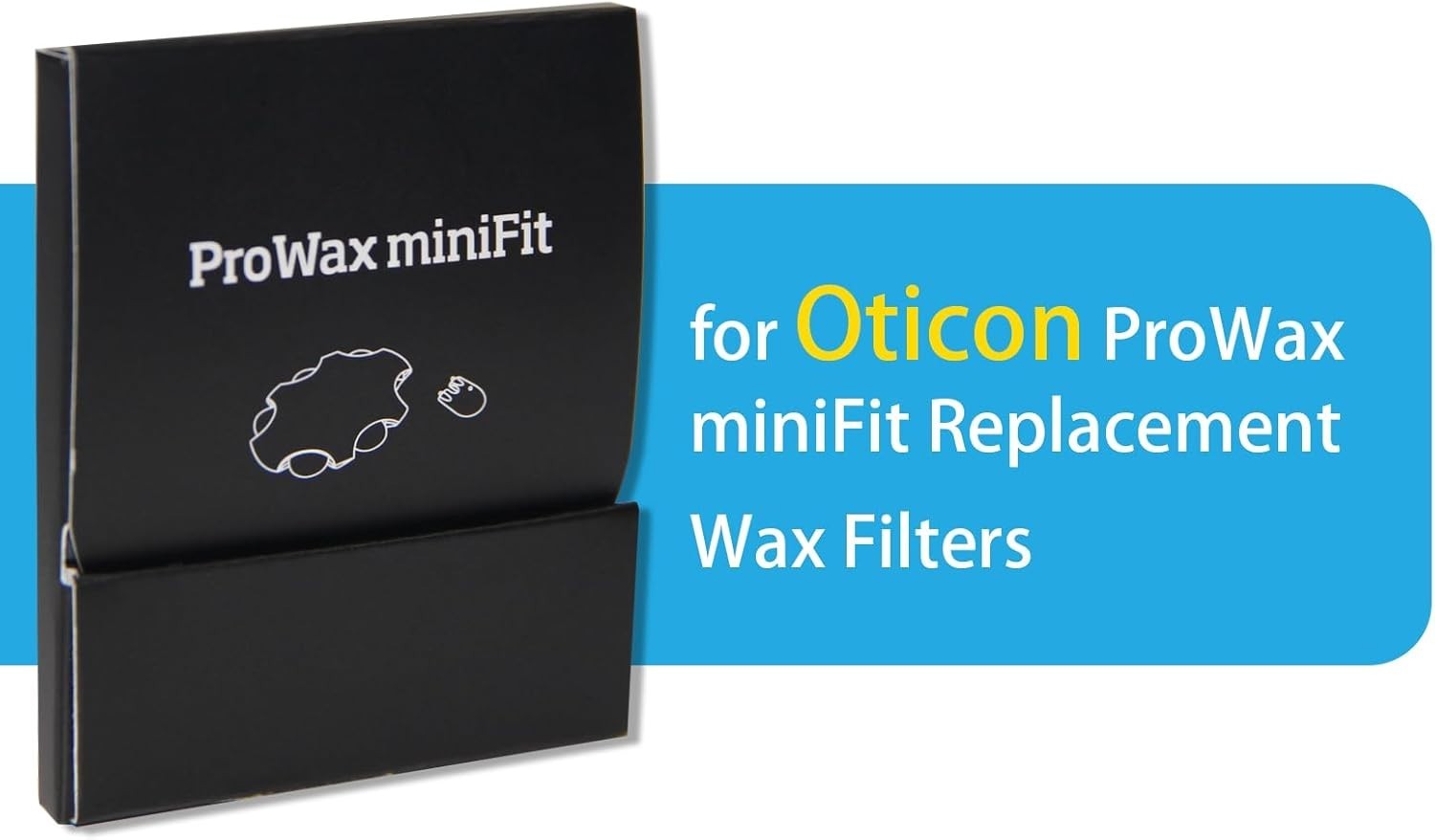 ProWax MiniFit 18-Pack Hearing Aid Wax Guards – Essential Accessory for Oticon