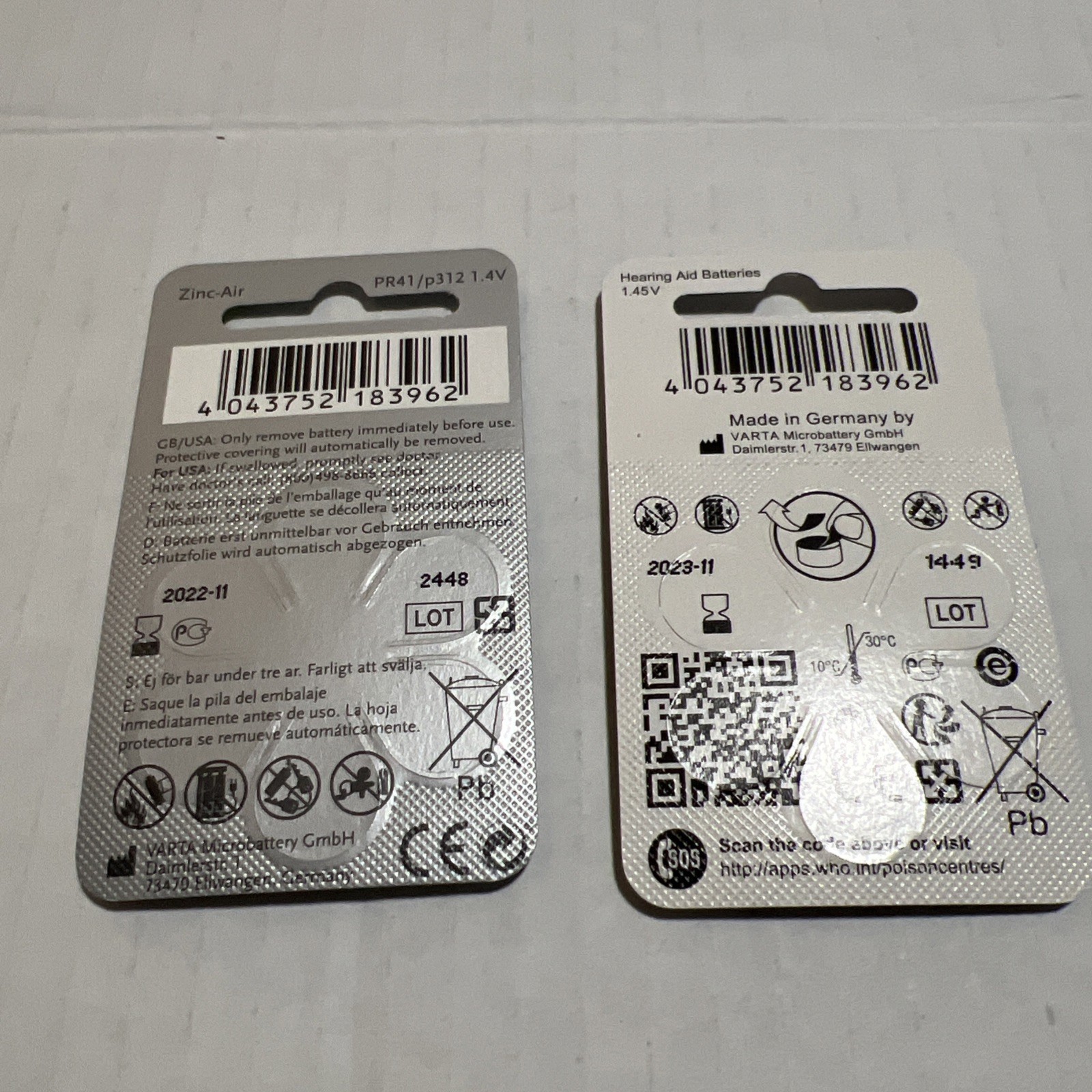 Powerone Hearing Aid P312 Batteries Lot of 25 Packs 250 Batteries EXP 2022 1.45V