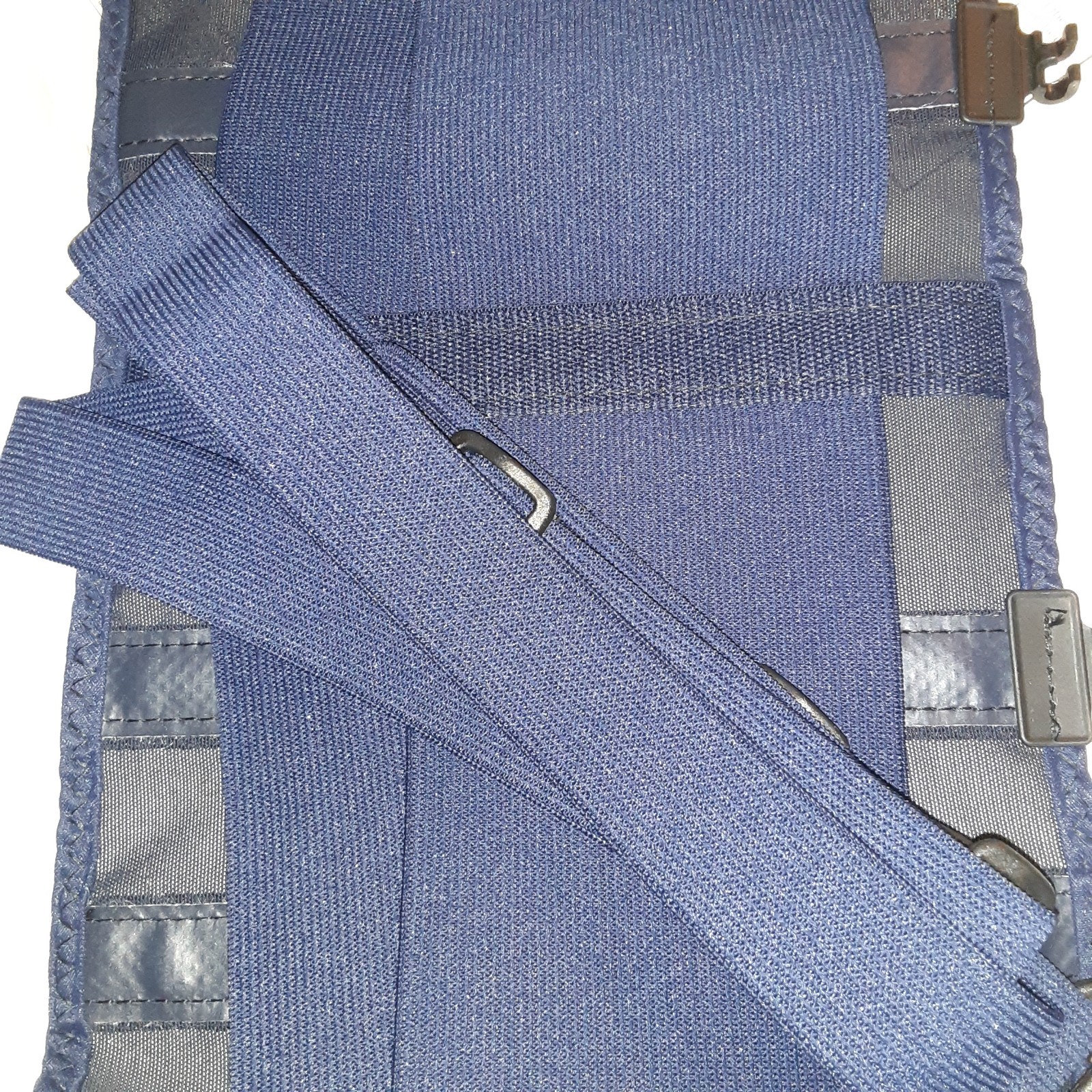 Industrial Back Lumbar Support 2XL W/Straps Navy BLUE T675 USA NEW