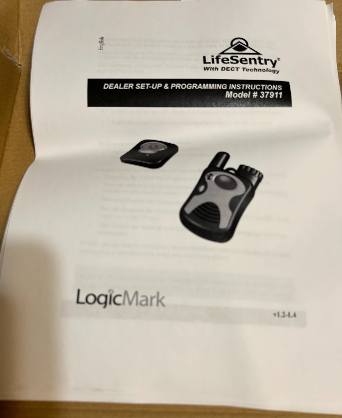 LifeSentry * 2 Way Personal Emergency Response System * Logicmark * New Open Box