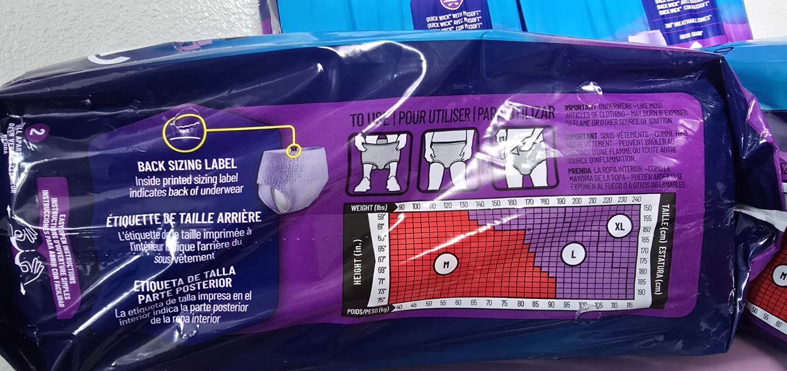 Women’s Prevail Per-Fit Daily Underwear Size Medium 5 Packs of 20 Each = 100