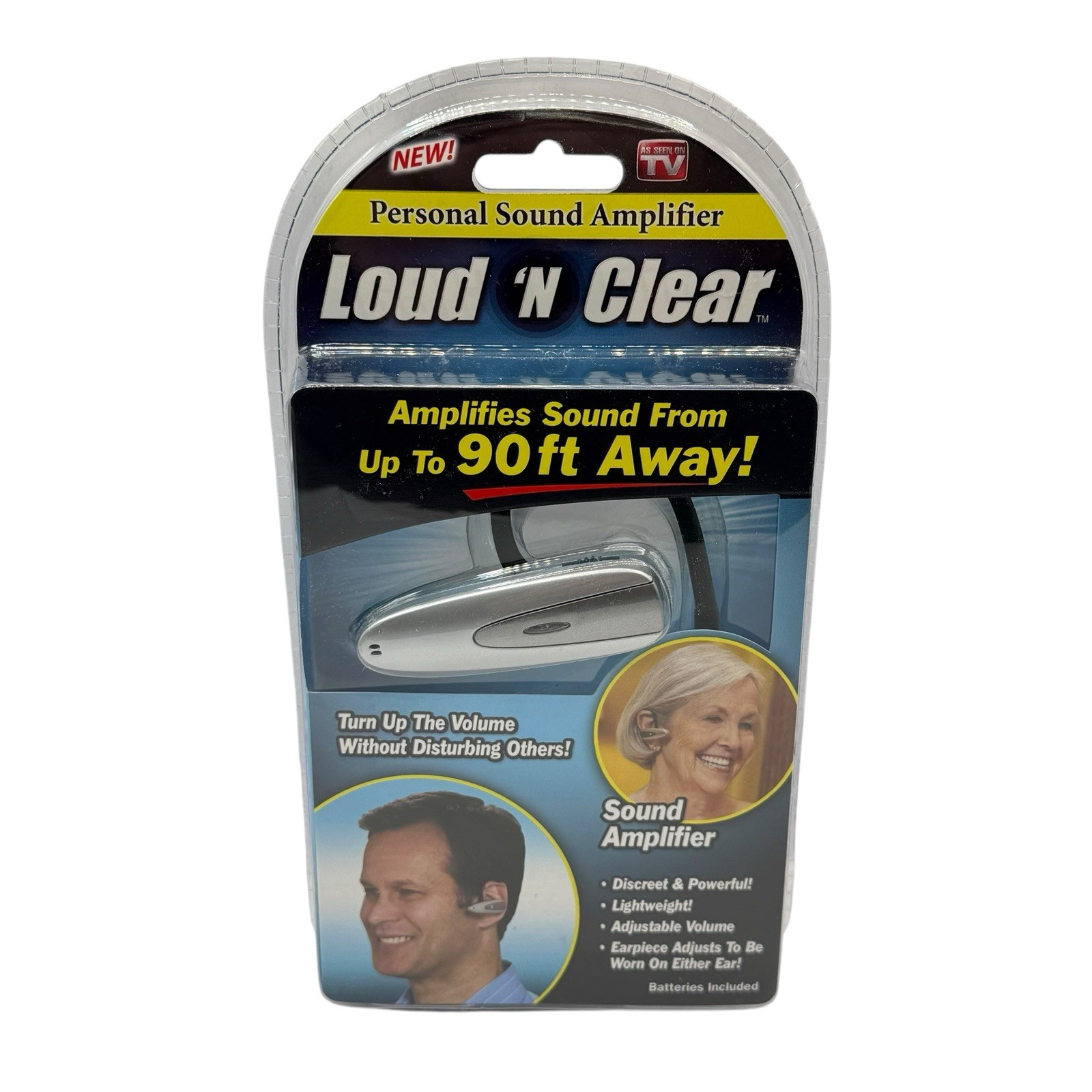 Loud N Clear Personal Sound Amplifier Ear Piece New Sealed As Seen On TV – NEW