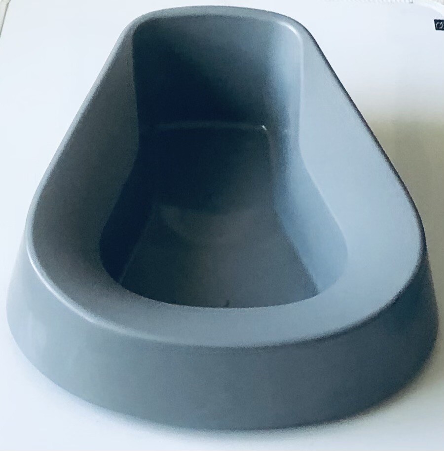 5 Pc Pontoon Bedpan Graphite Stackable/Gray/Weight Capacity of 250 lbs/14″LX11″W
