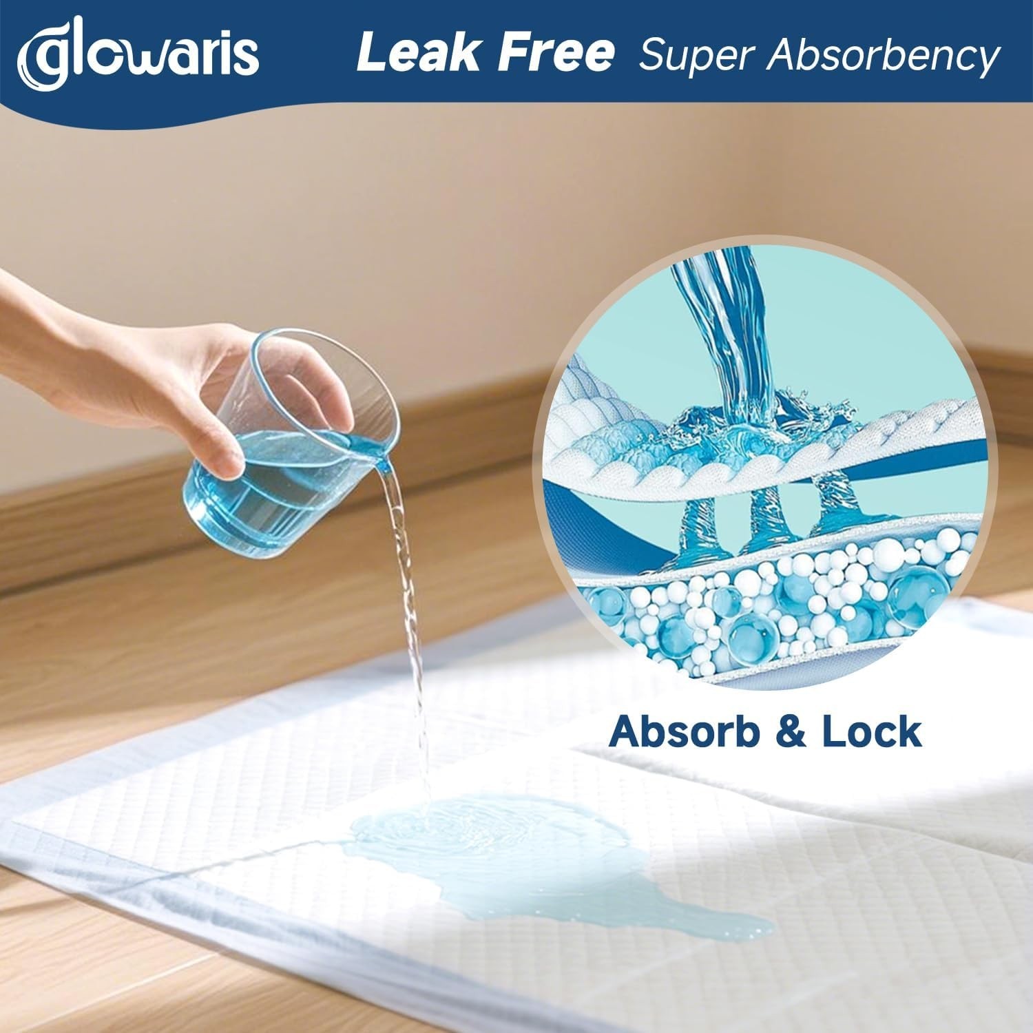 50 Pack XXL Disposable Underpads 30×36 Leakproof Absorbent Bed Puppy Pads