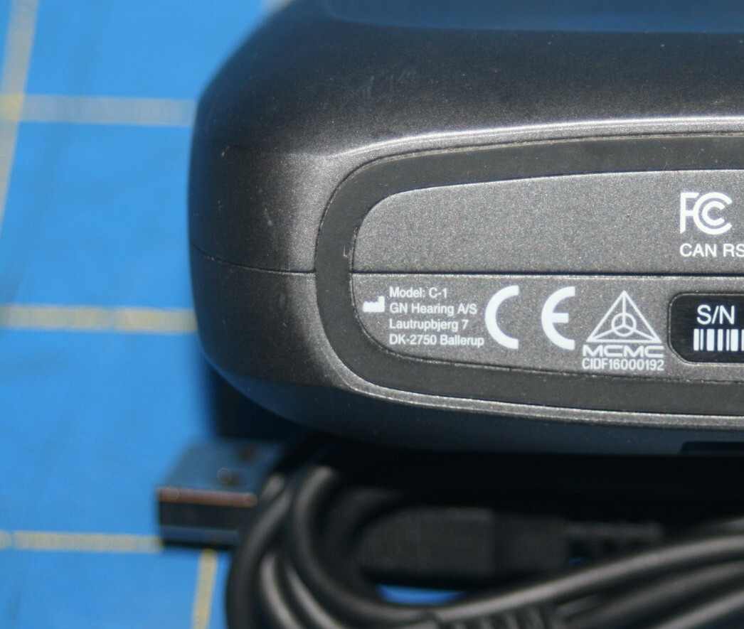 Resound GN C-1 Gray Hearing Aids Charging Case – For Parts