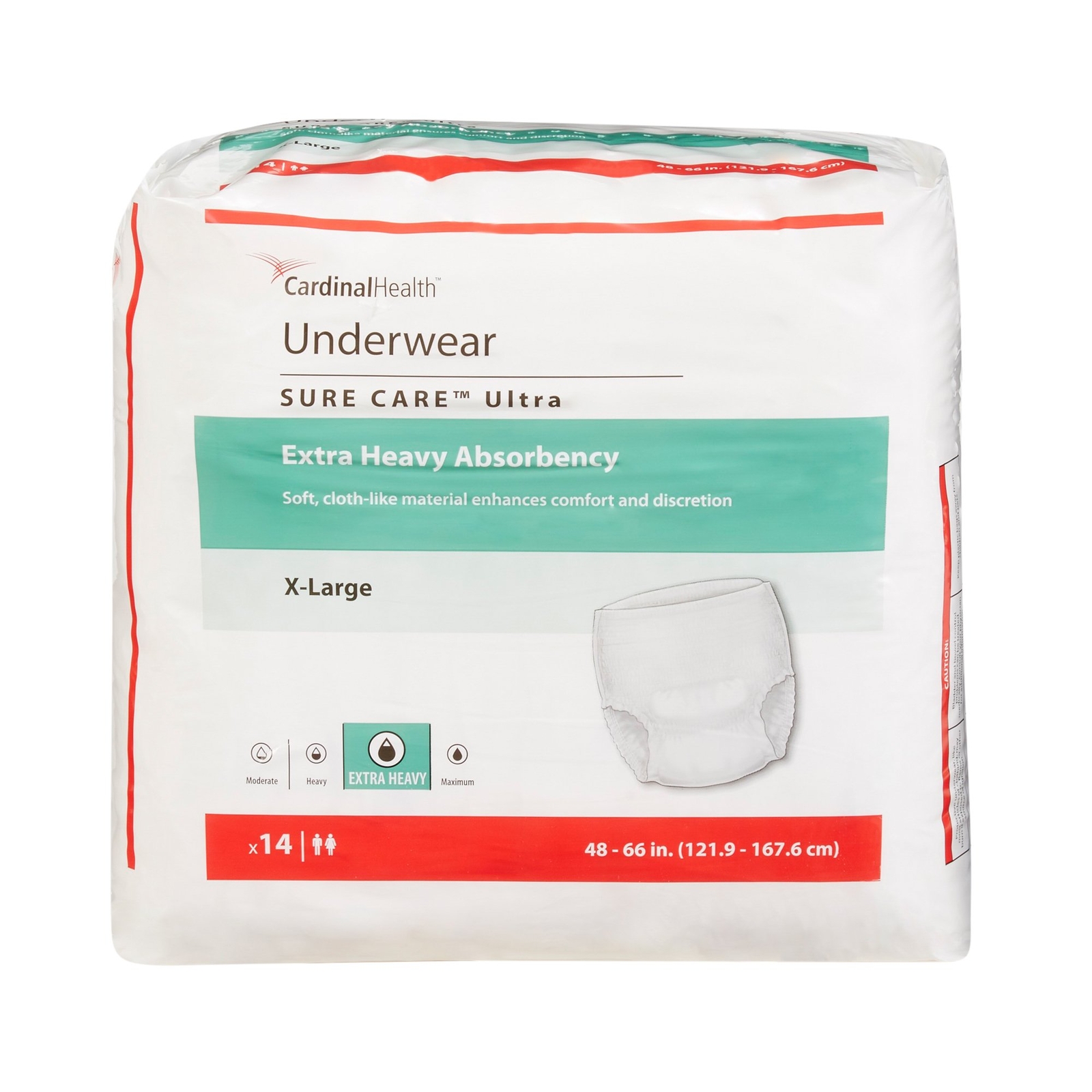 Cardinal Health Underwear Sure Care Ultra X-Large 48″- 66″ PK of 14