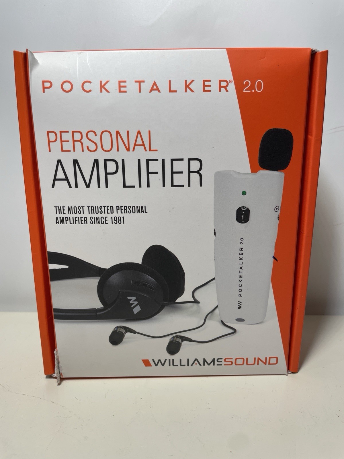 Williams Sound Pocketalker 2.0 Personal Amplifier New Open Box