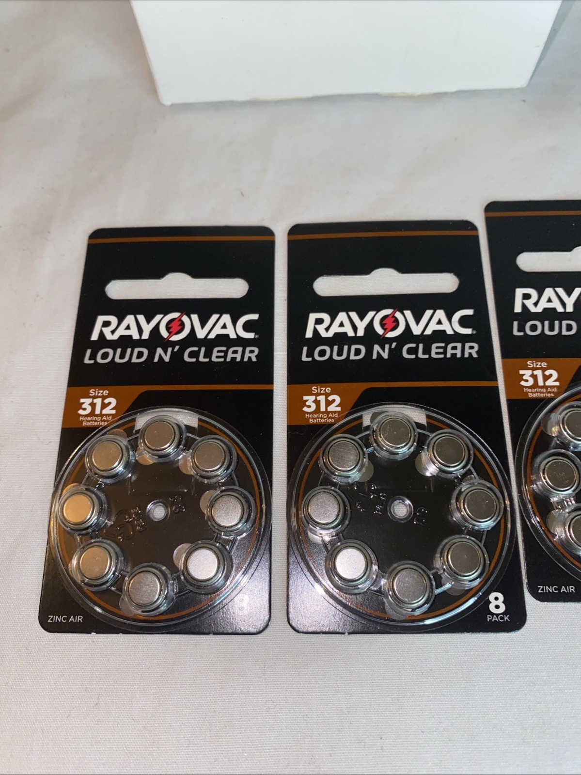 Rayovac 312 Hearing Aid Batteries 312LC-8 Exp 01/2026 Lot Of 136