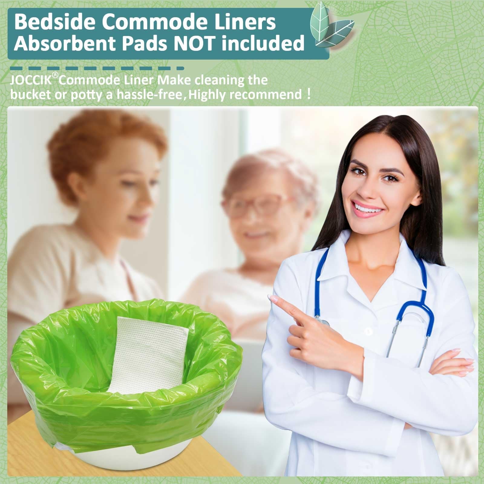 Disposable Commode Liners 100pcs – Vanilla Scented Universal Fit Bags