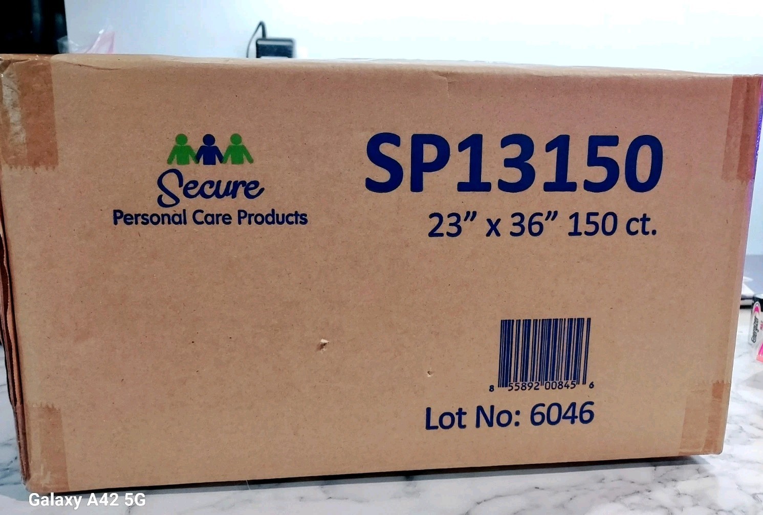 Secure Personal Care Underpads 150 Count 23in x 36in Adult Urine Pads SP13150