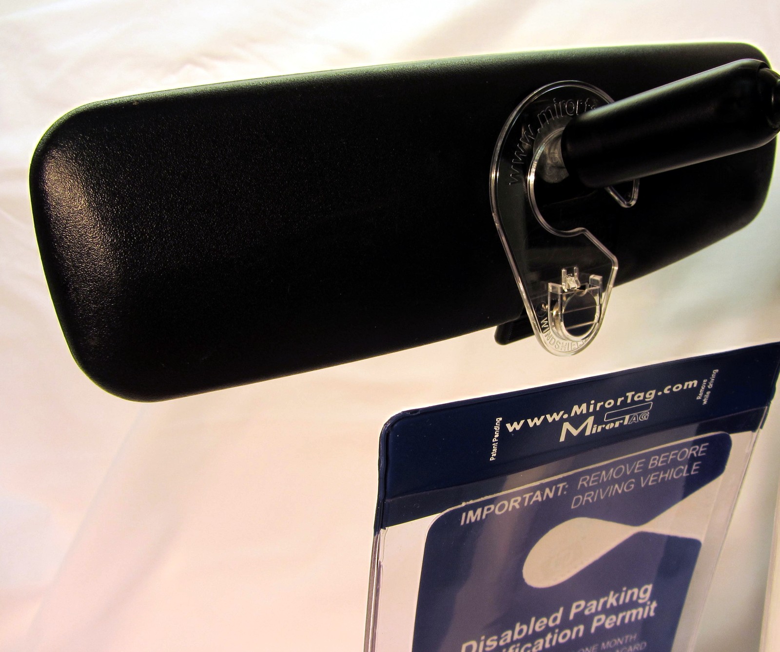 2 NEW Handicapped Tag Holders. Mirortag Silver, Magnetically ON & OFF. Fits ALL
