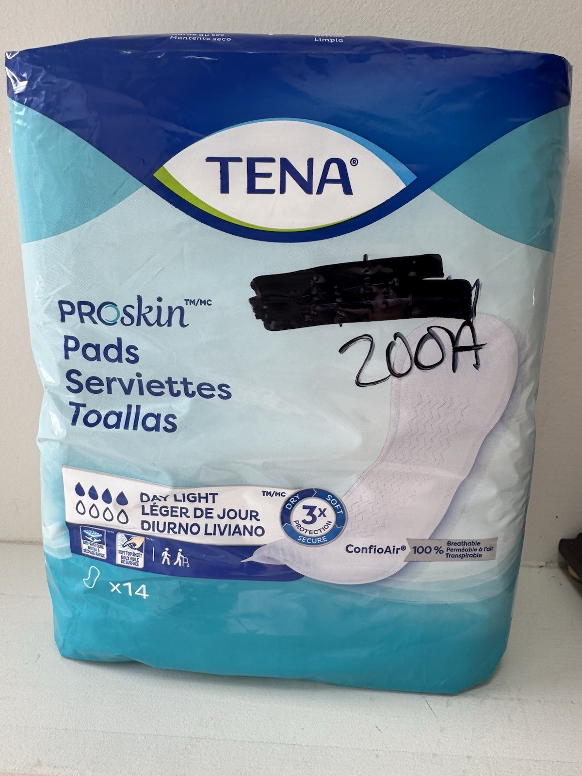TENA ProSkin Day Light Unisex Incontinence Liner 14 Ct