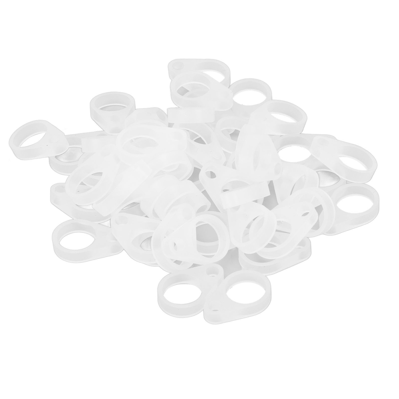 50Pcs Hearing Aid Silicone Loop Flexible Replacement Hearing Aid Clip Adaptor S