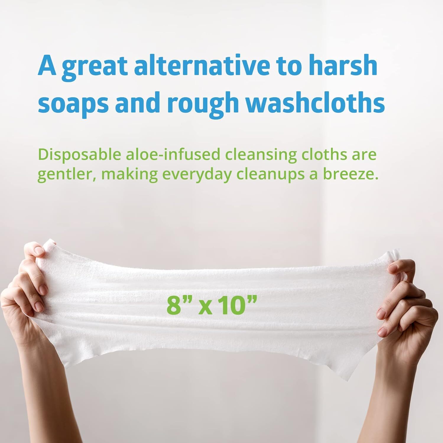 Fitright Personal Cleansing Wipes With Aloe (8X10 Inch) | 600 Pieces Moi