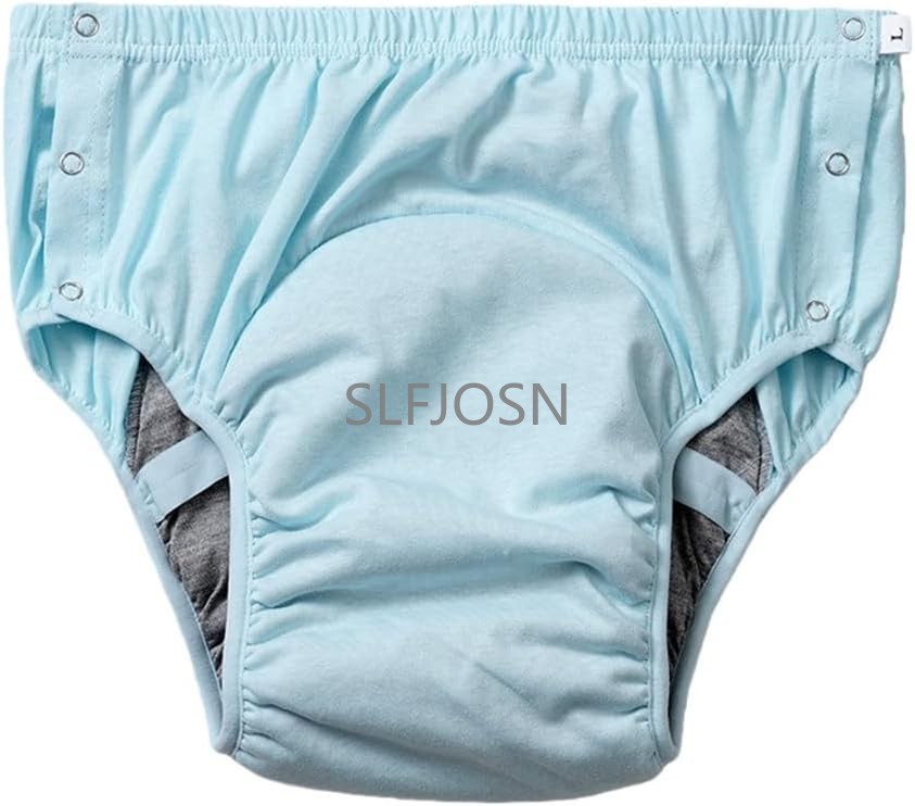 Women’s Leakproof Care Briefs Reusable Incontinence Underwear Side Snap Closures