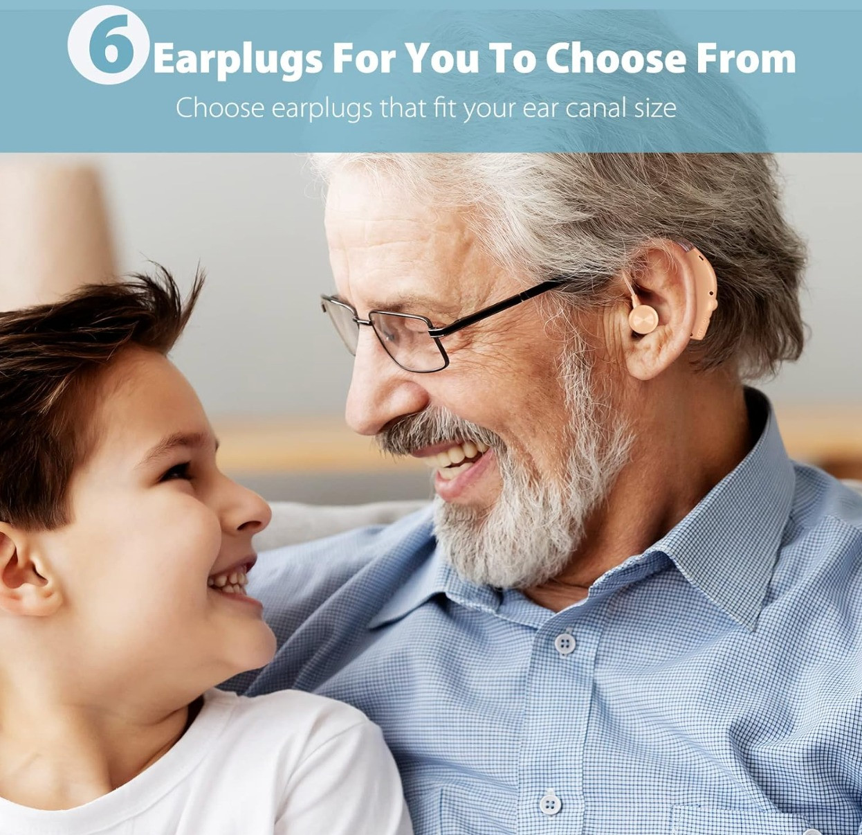Wuvee Hearing Aids Hearing Amplifiers for Seniors Rechargeable with Noise Cancel