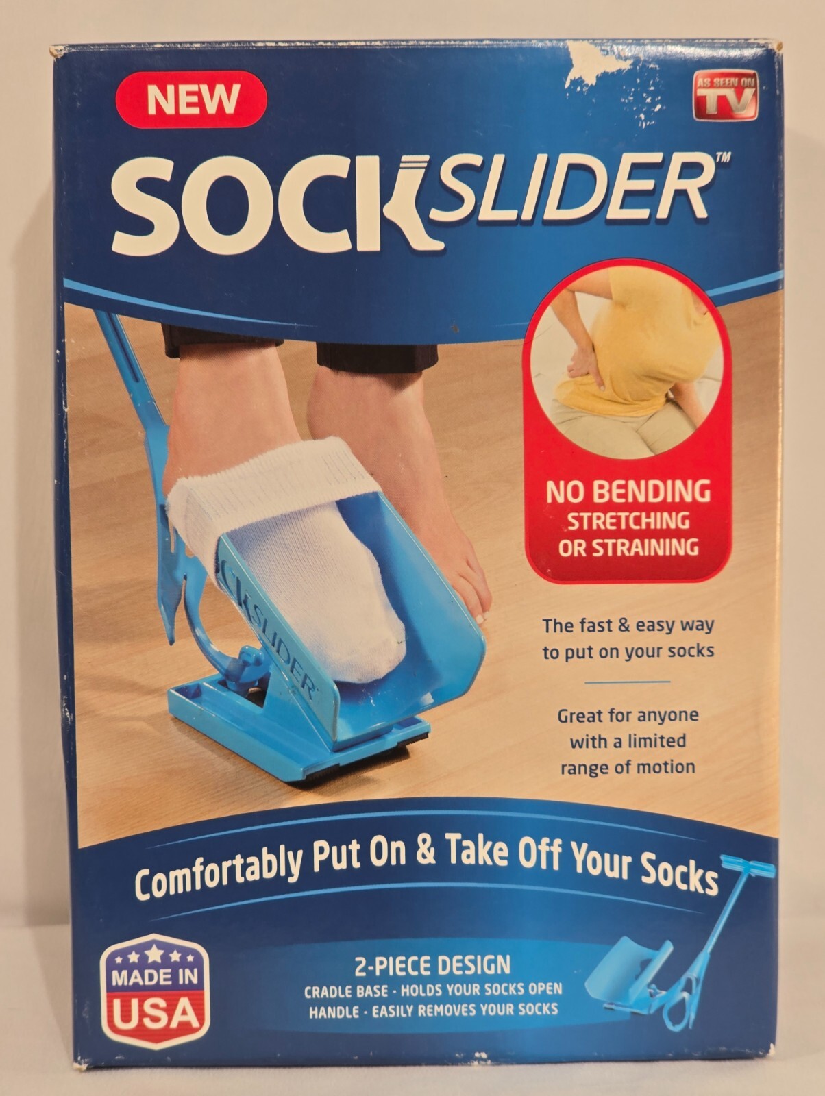 2017 Sock Slider-Put On & Take Off Shoes & Socks Comfortably-2 Piece Design