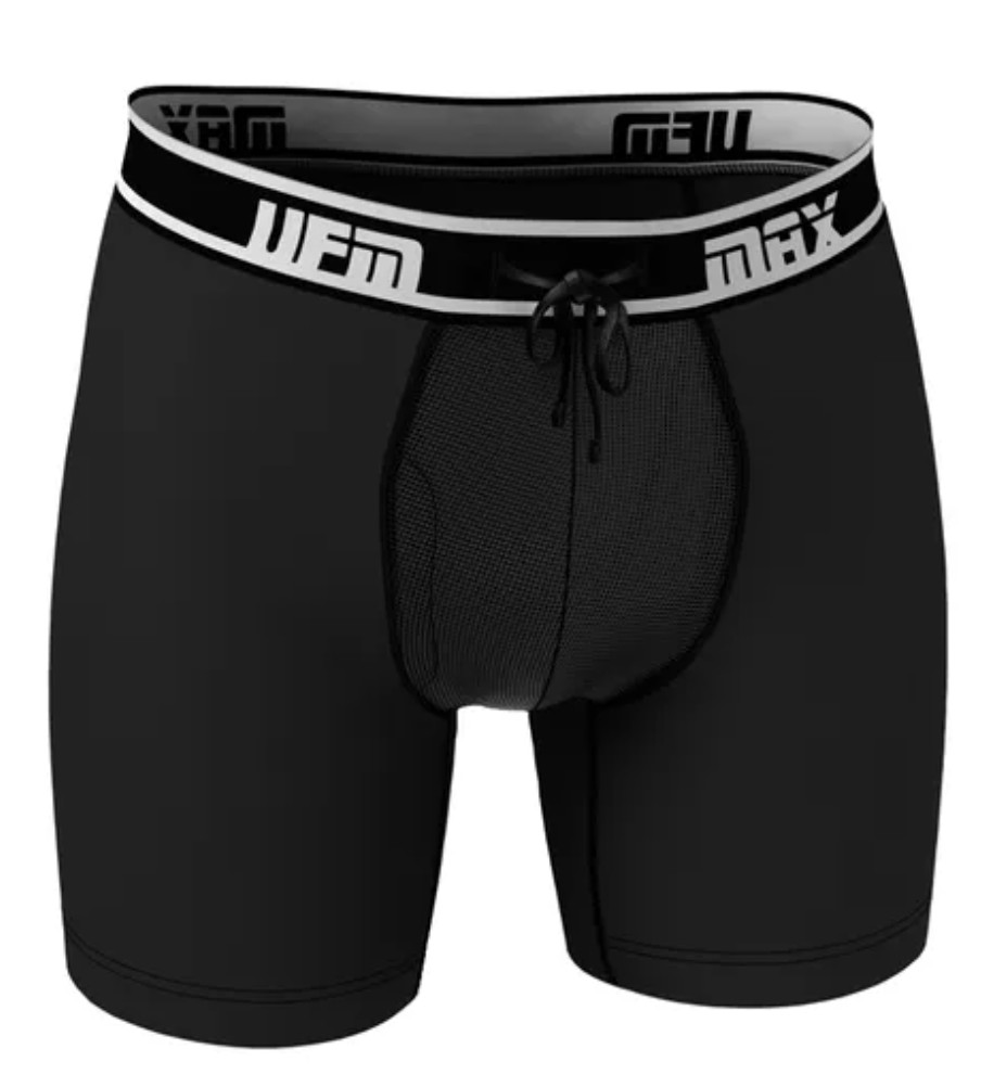 UFM Washable Urinary Incontinence Bamboo Underwear Boxer Brief 8 SIZES Black 6″