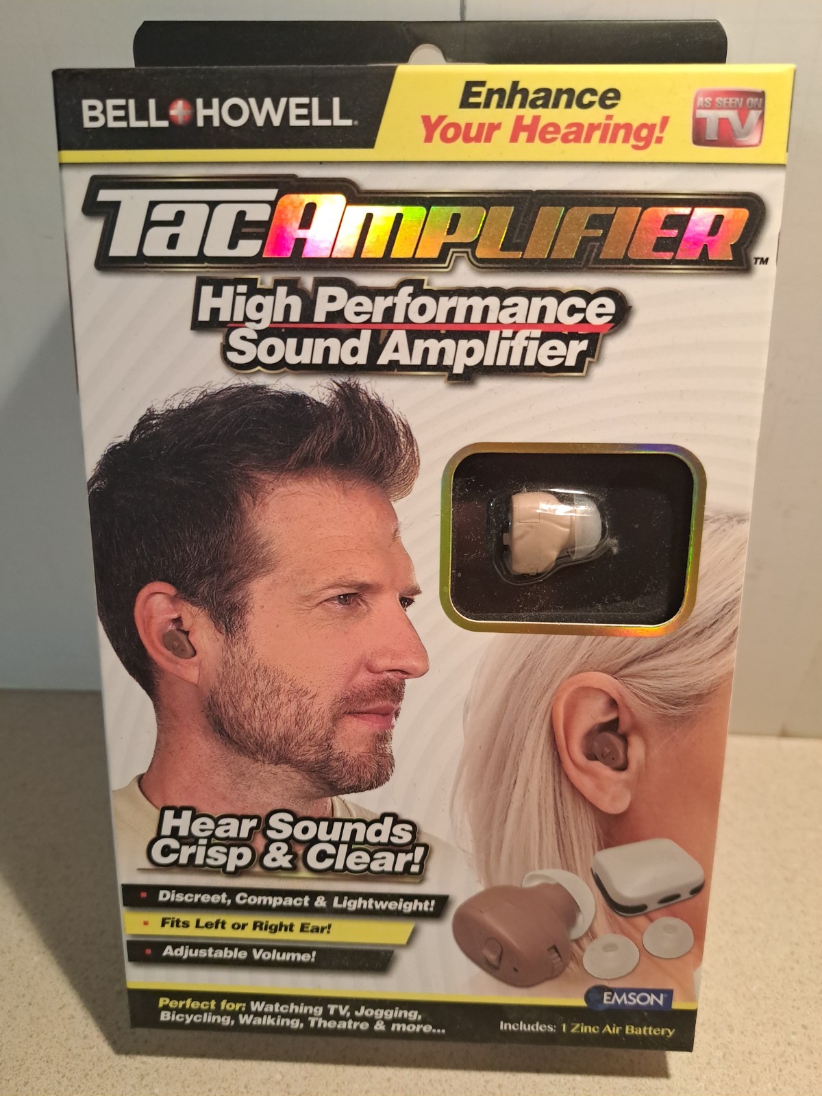 Loud N Clear Personal Sound Ear Hearing Amplifier Aid NEW SEALED As Seen On TV