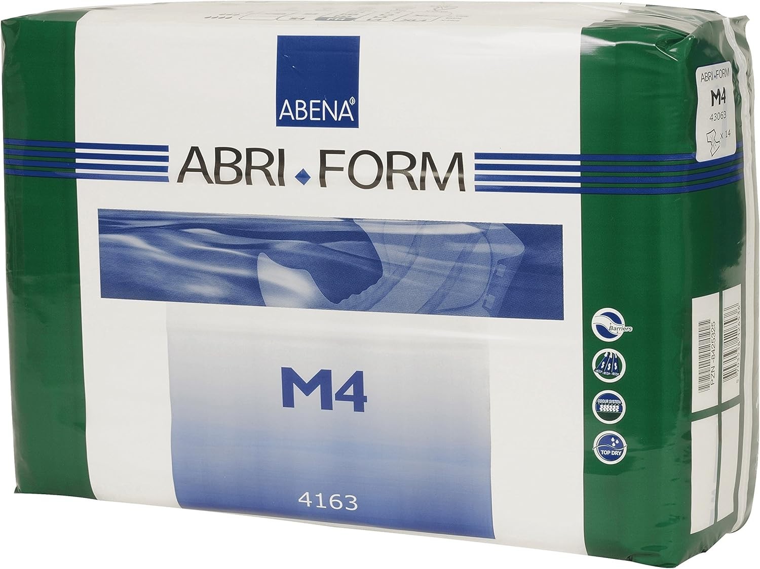 Abri-Form Comfort Plastic-Backed Diapers, Medium, 14 Pack*-“