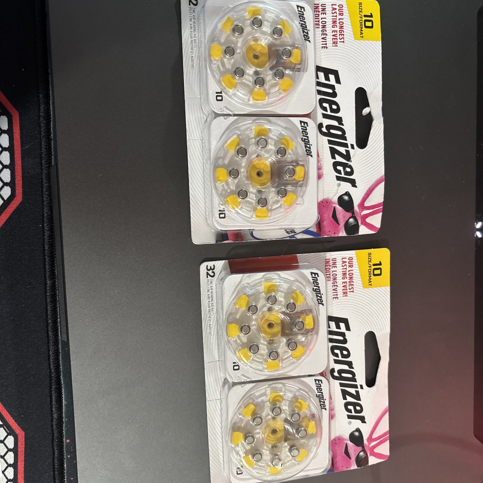 Energizer Size 10 Hearing Aid Batteries Zinc Air 32 Count Lot of 2 Bundle