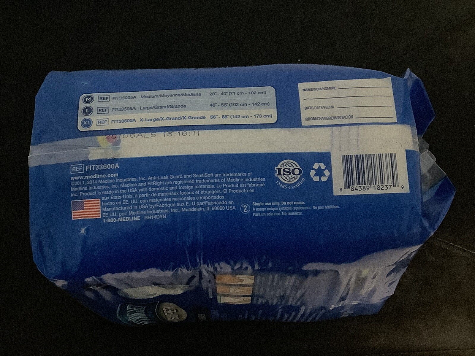 NEW 20 ct FitRight Super Adult Diapers Incontinence Underwear Maximum Absorbency