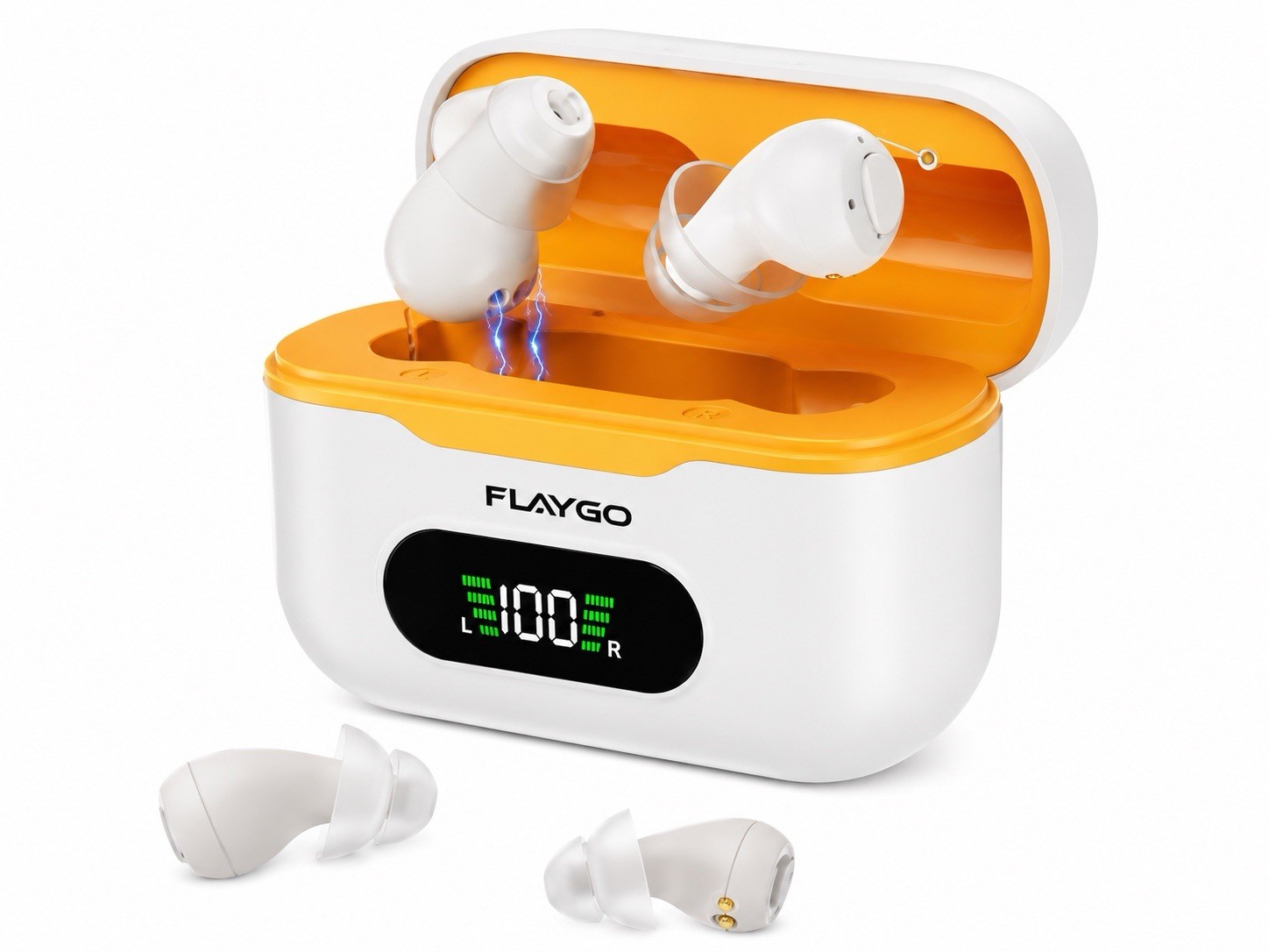 Flaygo Pro Hearing Aids Smart Noise Reduction Rechargeable Pair