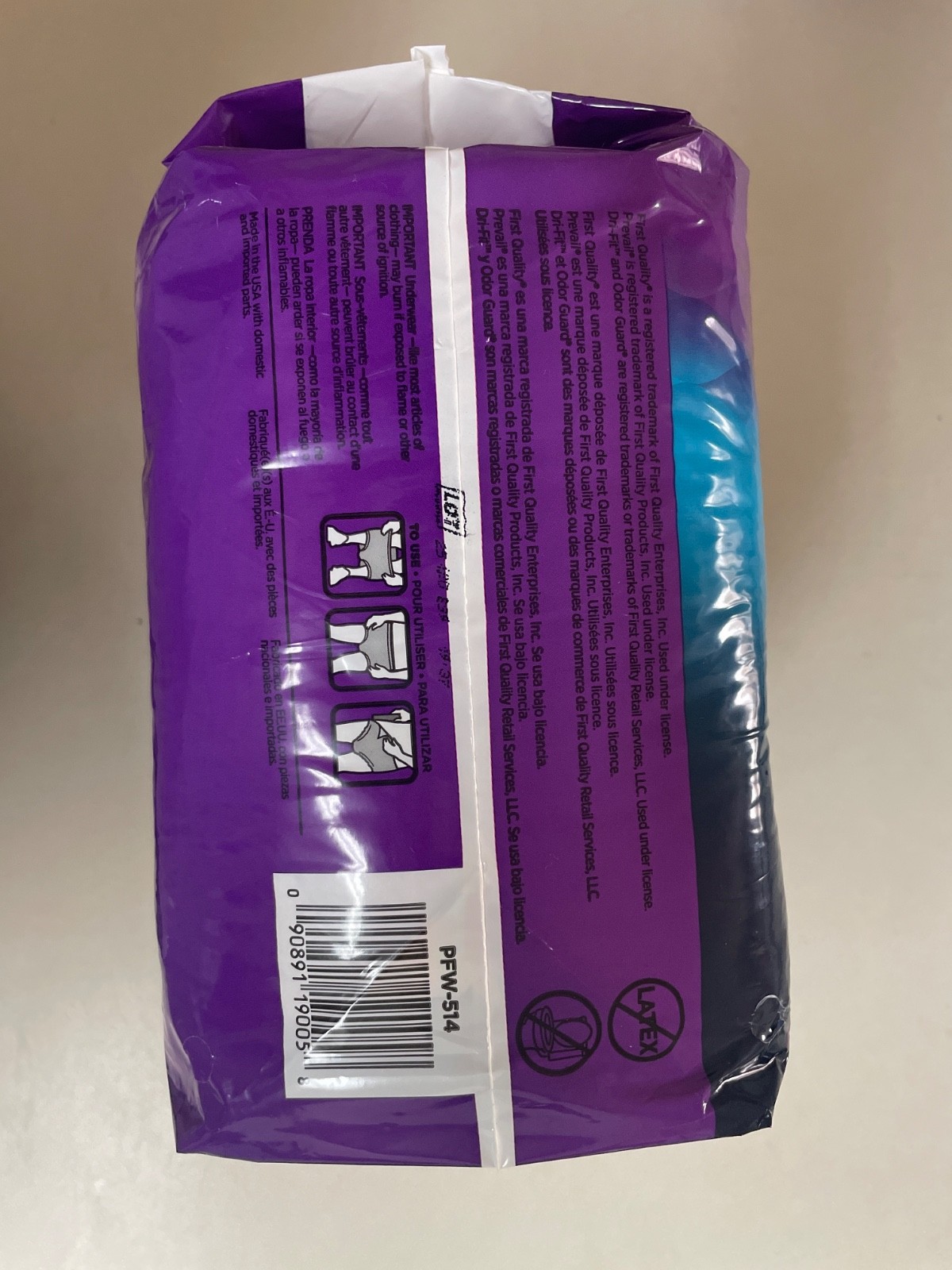 Prevail Per-Fit Womens Incontinence Underwear Pull-Up Diapers 14ct XLarge PFW514