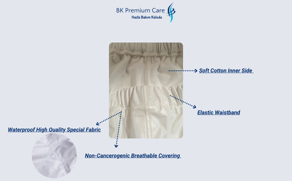BK Premium Care Unisex Washable Adult Incontinence Briefs – Leakproof Diapers
