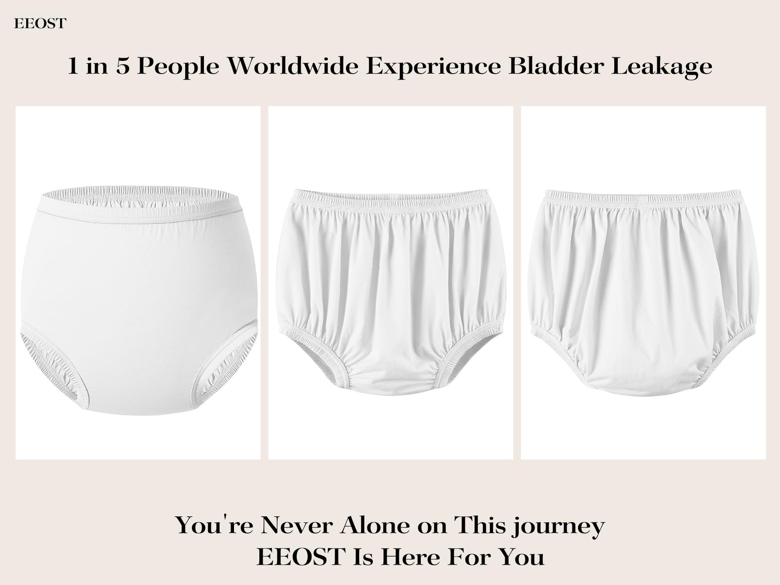 Adult Diaper Cover Noiseless Leak-Protection Waterproof Rubber Plastic Pants