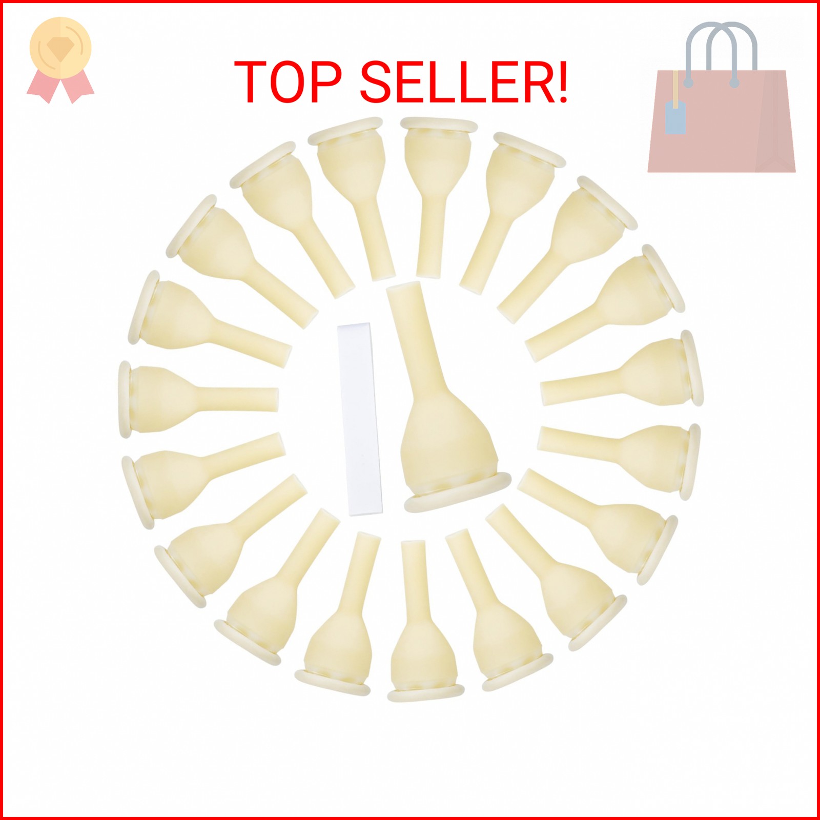 20PCS 35mm Latex Condom Catheters for Men, External Condom Catheter for Incontin