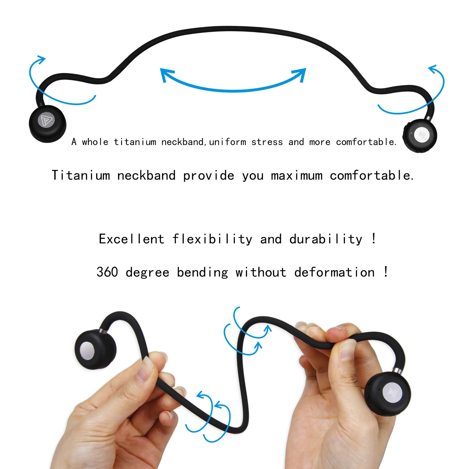 Bone conduction hearing aids with detached Pickup Most Sensitive Microphone.