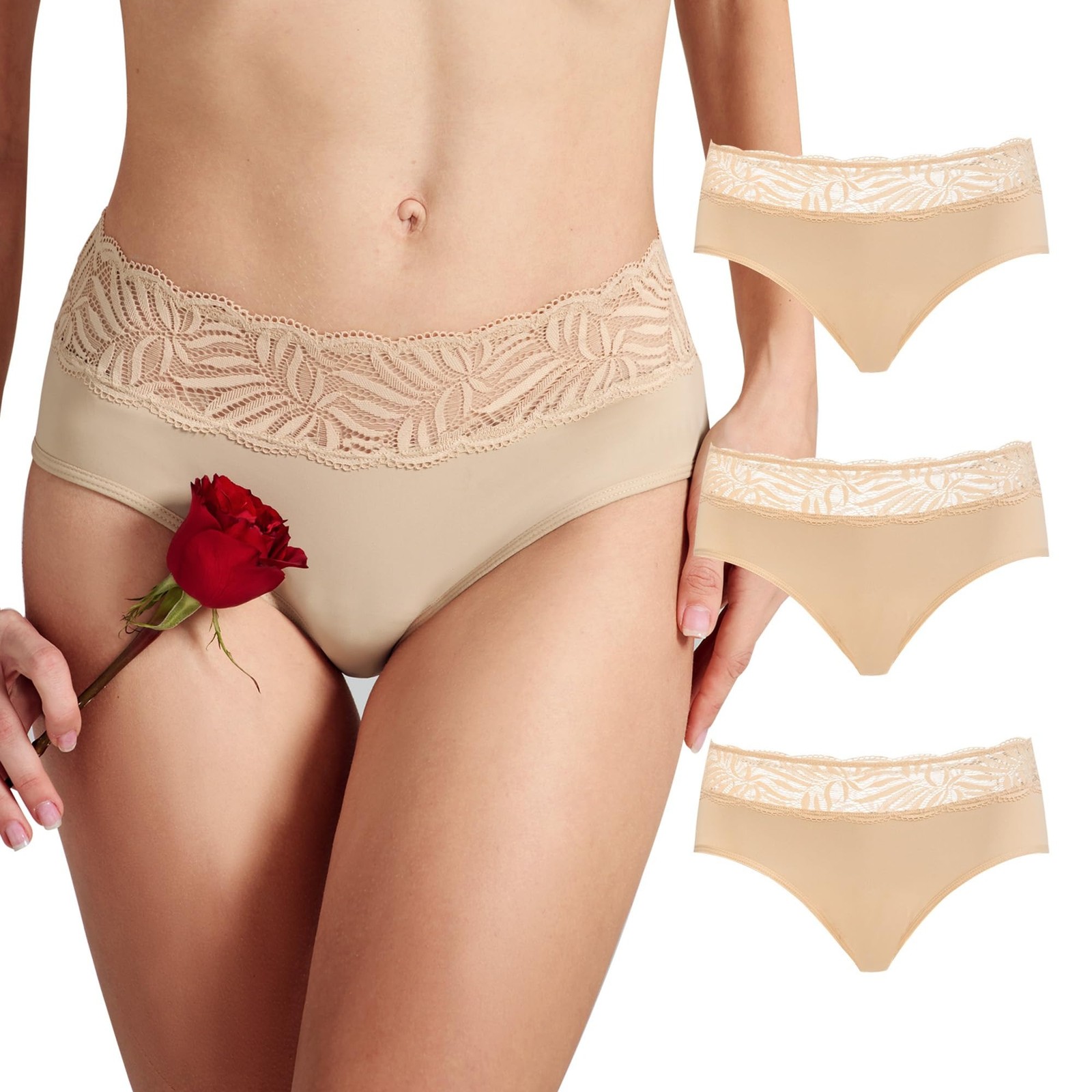 2 Pack XL Washable Incontinence Panties Leak Proof Lace Underwear 100ml Black