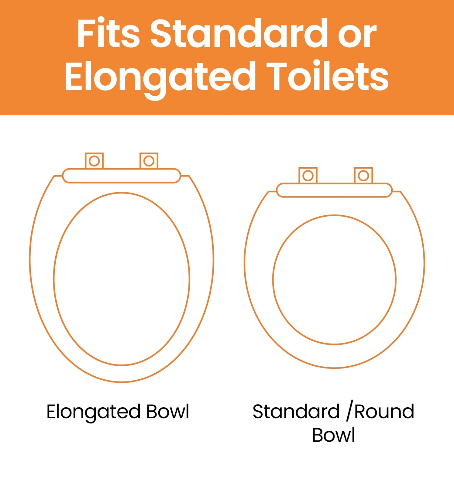 HOMLAND Raised Toilet Seat Handles Handicap Toilet Seat Risers Seniors Elevated