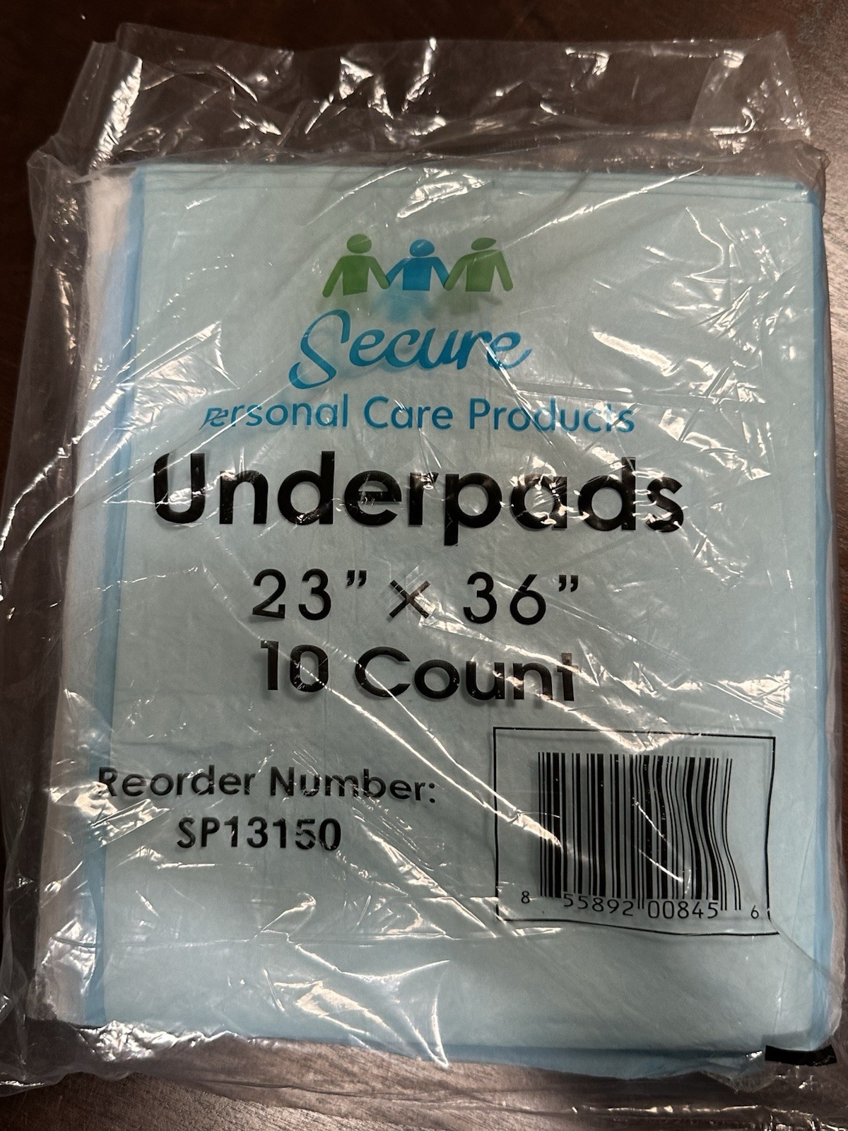 Secure Personal Care Products SP13150, TotalDry™ Underpad, 10 Count 23in x 36in