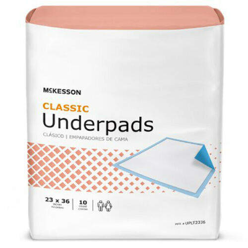 3 pkgs Underpads McKesson Classic Plus 23 X 36 Inch Disposable Light Absorbency