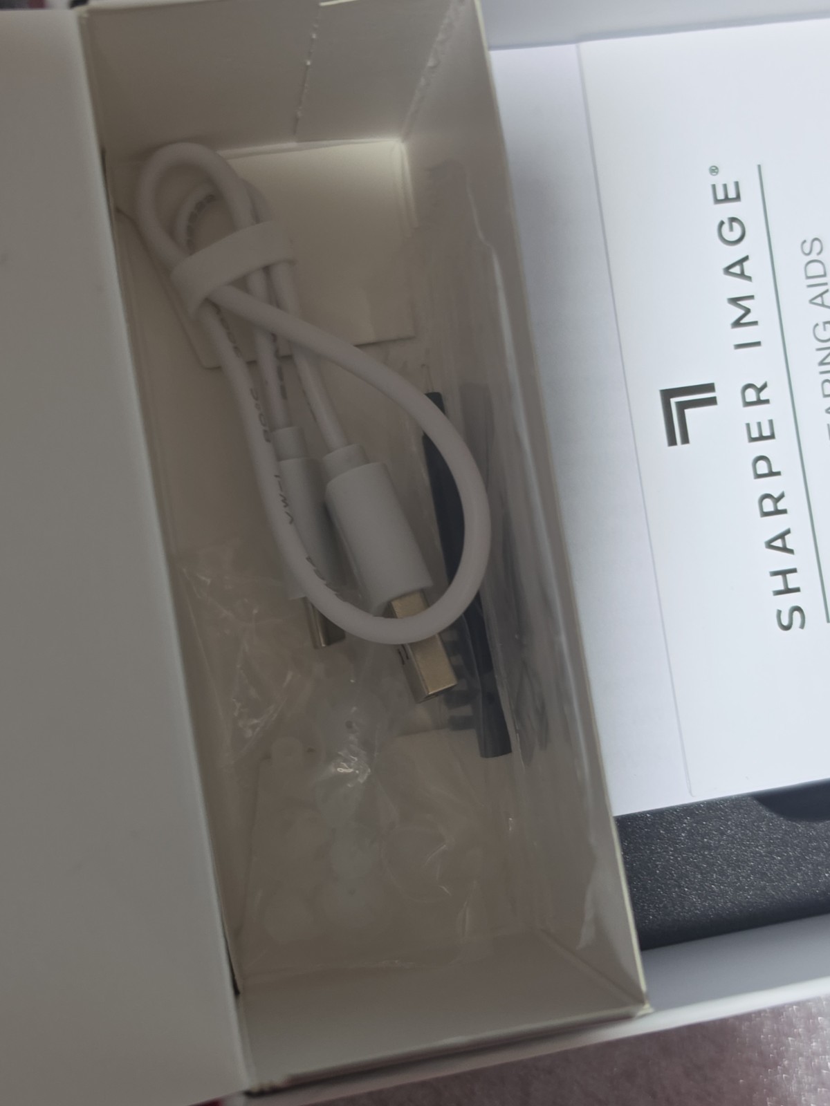 Sharper Image Smart OTC Hearing Aids Noise Cancelling JH-D26AT 20 Hours Recharge